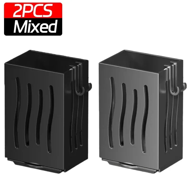 2-in-1 Chopstick Holder & Cutlery Organizer Box with Drainage Design