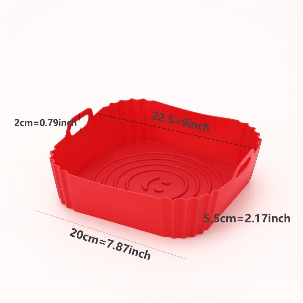 Multifunctional Air Fryer Liner – Non-Stick Silicone Tray for Oven & Fryers