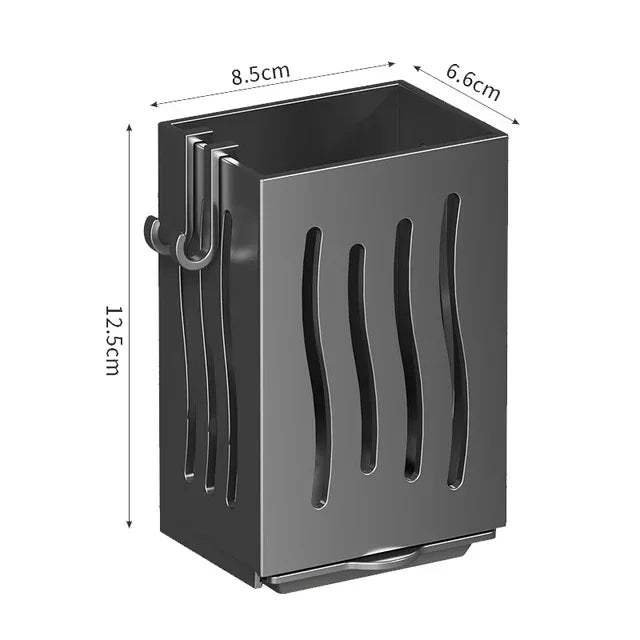 2-in-1 Chopstick Holder & Cutlery Organizer Box with Drainage Design