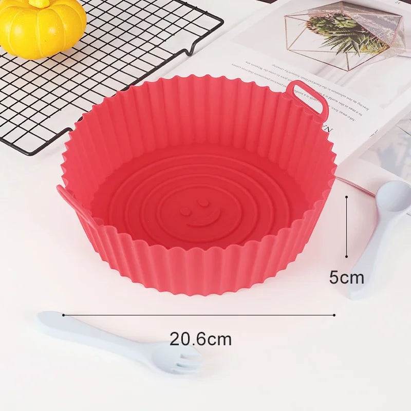 Multifunctional Air Fryer Liner – Non-Stick Silicone Tray for Oven & Fryers