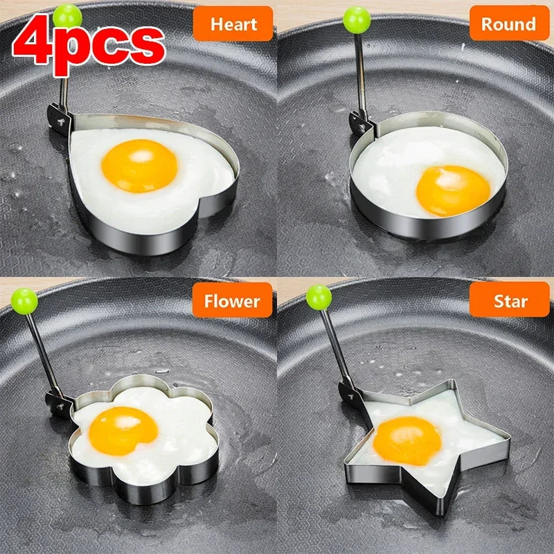 Love Your Eggs – Heart-Shaped Stainless Steel Mold for Eggs & Pancakes