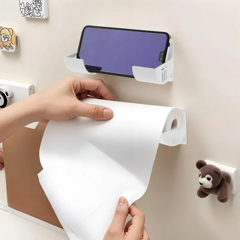Wall-Mounted Plastic Bag Holder – Kitchen Garbage Bag Film Dispenser (20/2PCS)