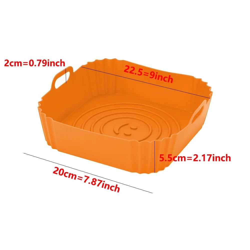 Multifunctional Air Fryer Liner – Non-Stick Silicone Tray for Oven & Fryers