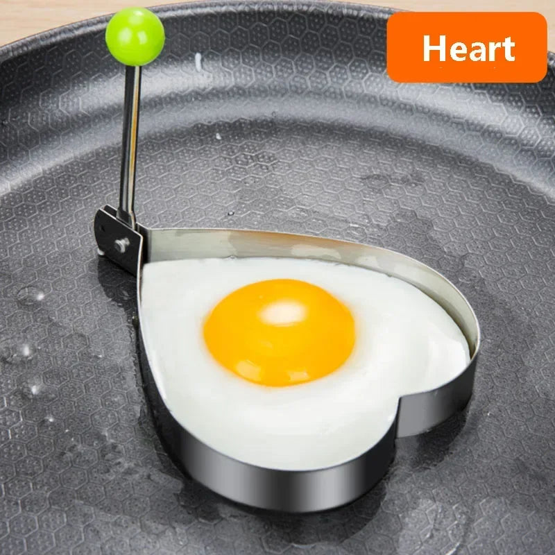 Love Your Eggs – Heart-Shaped Stainless Steel Mold for Eggs & Pancakes