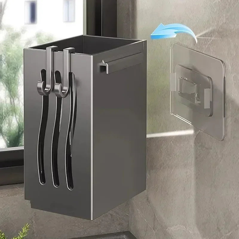2-in-1 Chopstick Holder & Cutlery Organizer Box with Drainage Design