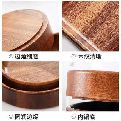 Vintage Walnut Wooden Bowl – Handcrafted Boat Design for Fruit, Salad & More