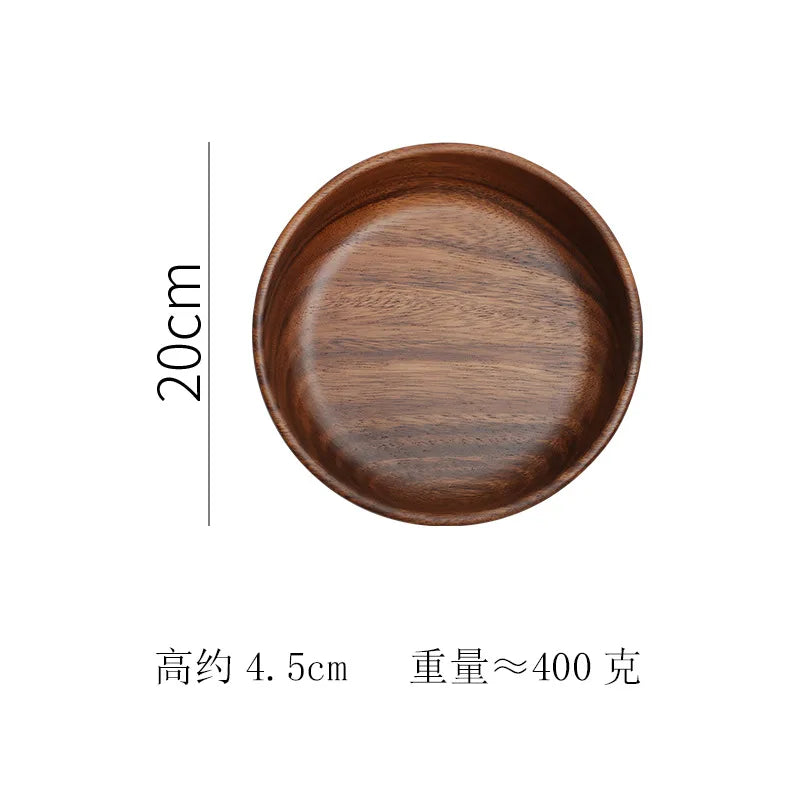 Vintage Walnut Wooden Bowl – Handcrafted Boat Design for Fruit, Salad & More